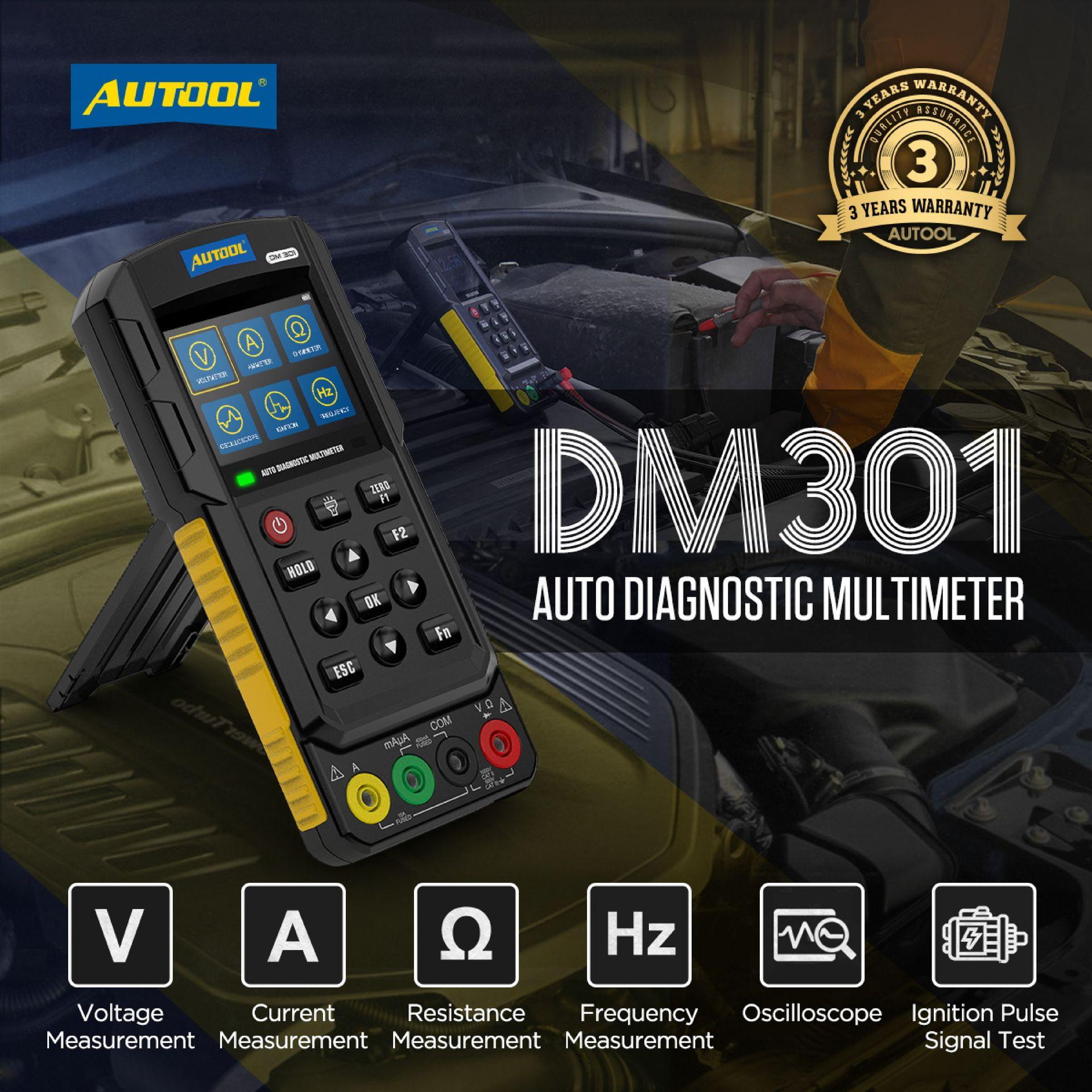 DM301 AUTOOL MULTÍMETRO DE DIAGNÓSTICO COLOMBIA