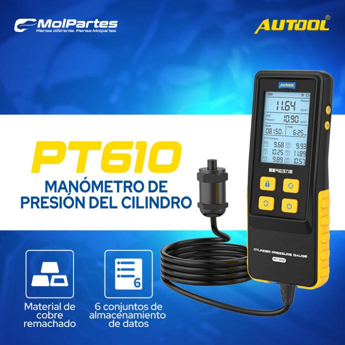 PT610 AUTOOL MEDIDOR DE COMPRESIÓN DIGITAL COLOMBIA
