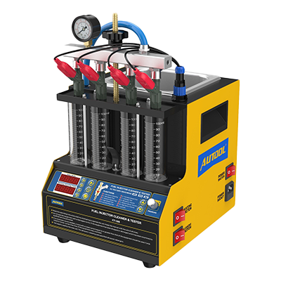 LIMPIADOR/PROBADOR DE INYECTORES CT160 PARA VEHICULO Y MOTOCICLETA , 4 PROBETAS CON TINA ULTRASONIDO