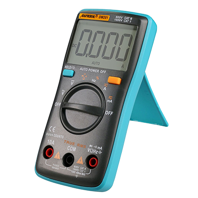 [04DM201] Multímetro Digital Portátil AUTOOL DM201 – Auto-rango, 60 MΩ y Sonda de Temperatura Tipo K