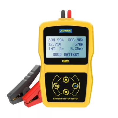 [04BT360] Probador de Baterías AUTOOL BT360 – 20–2000 CCA, Prueba de Arranque y Sistema de Carga