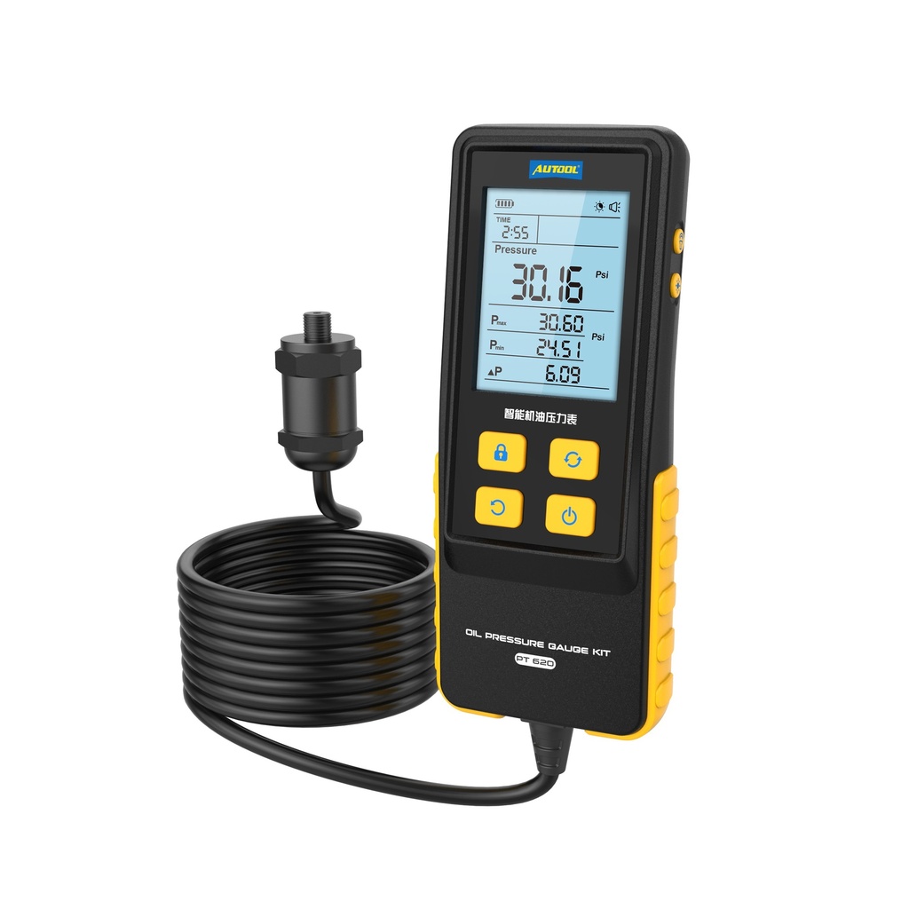 [04PT620] Medidor Digital de Presión de Aceite de Motor AUTOOL PT620 – 0–426,6 psi / 0–29,4 bar con Temperatura
