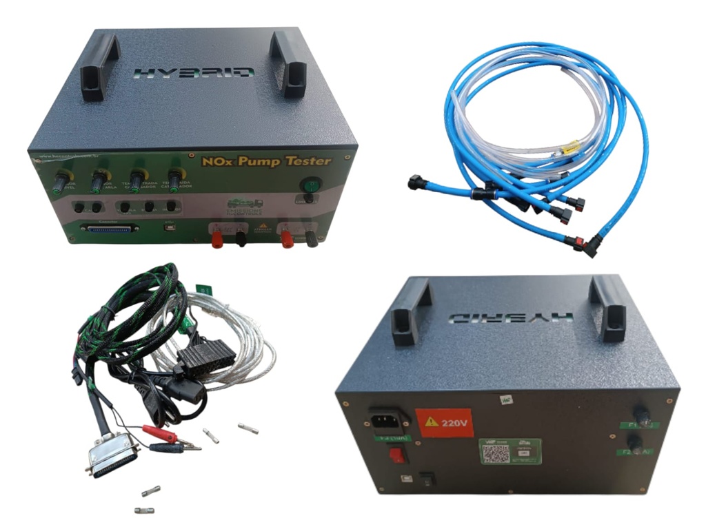 [09HY9031.80] LABORATORIO DE BOMBAS DENOX 2.1 VOLVO DENOX 2.2 EMITEC BLUETEC 1MALETA 5CABLES 01CABLE USB MANGUERAS PEN DRIVE